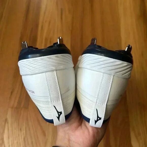 Mizuno Softball Enerzy Softball Cleats White / Navy Blue US 11.5 Women’s - Picture 9 of 11